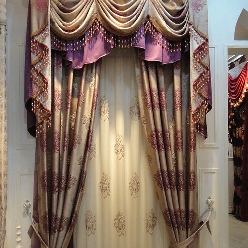窗帘厂家直销窗帘定制 欧式浮雕提花遮光窗帘布料 批发零售窗.